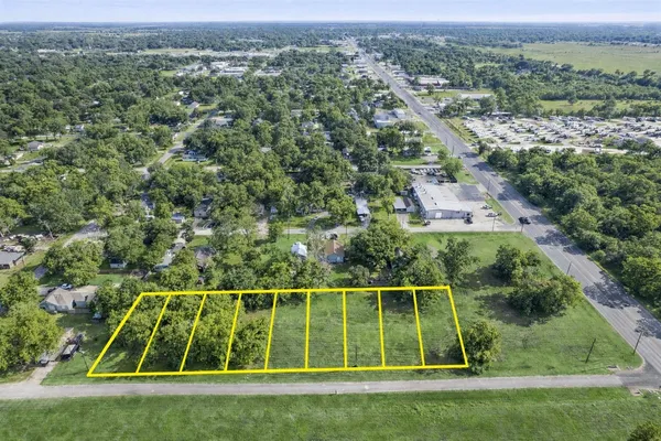 an aerial view of a houses