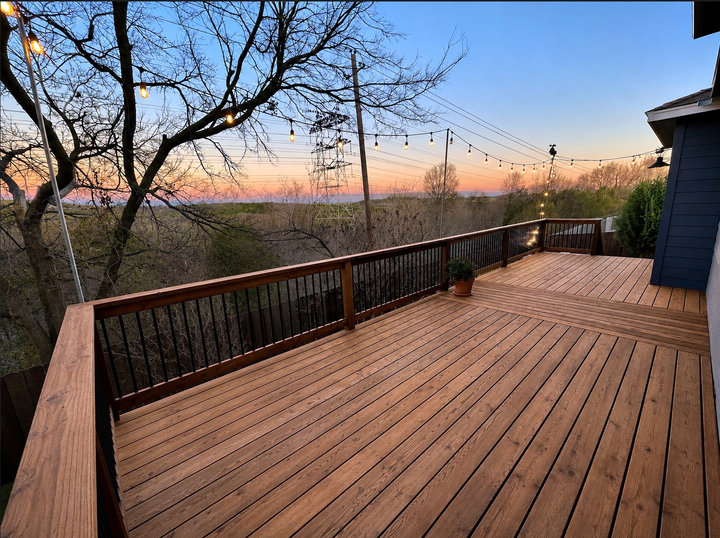 8902 Magna Carta Loop, Unit 122 Austin, TX 78754 - Photo 32 of 39 An inviting deck offers vast outdoor space and expansive views at sunset.