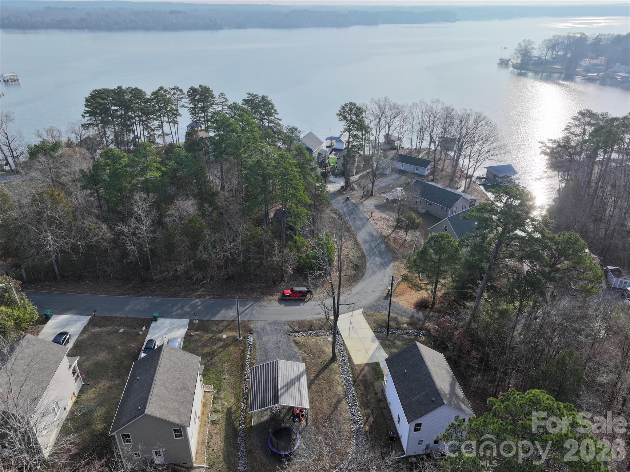 518 Lake Head Road Norwood, NC 28128 - Photo 37 of 39 an aerial view of a house with a yard
