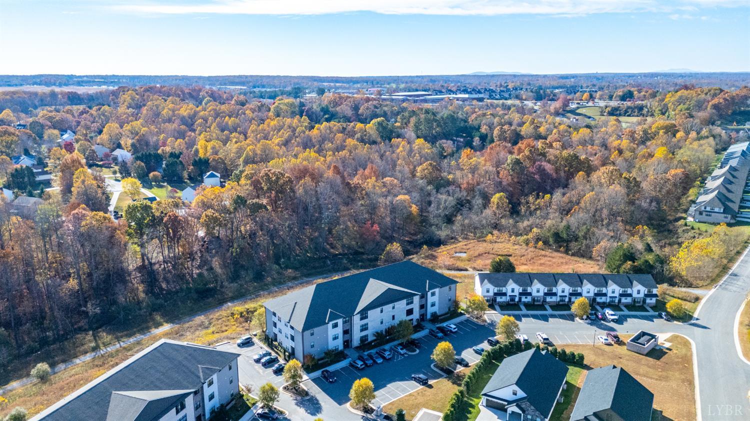 1301 Stoney Ridge Boulevard, Unit 105 Forest, VA 24551 - Photo 27 of 31 an aerial view of a house with a yard basket ball court