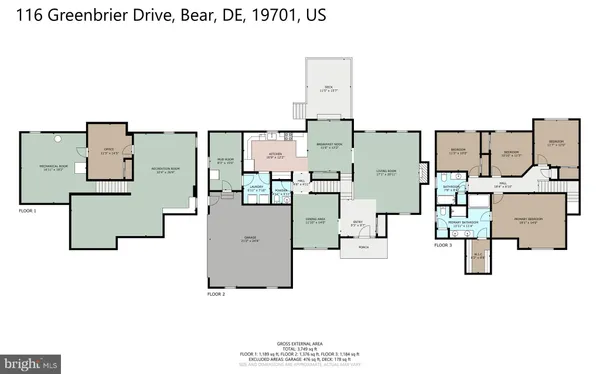 $598,000 | 116 Greenbrier Drive, Bear, DE 19701