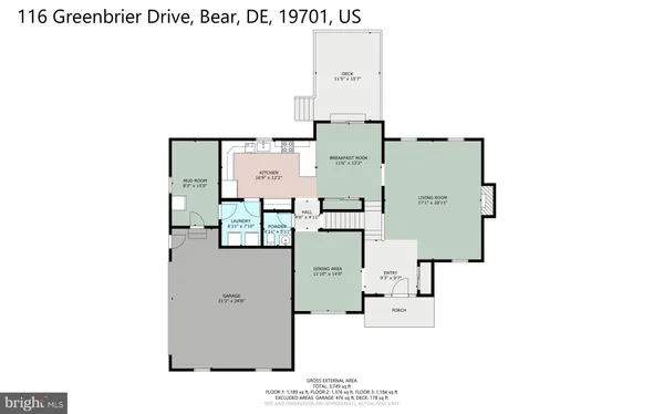 $598,000 | 116 Greenbrier Drive, Bear, DE 19701