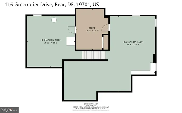 $598,000 | 116 Greenbrier Drive, Bear, DE 19701