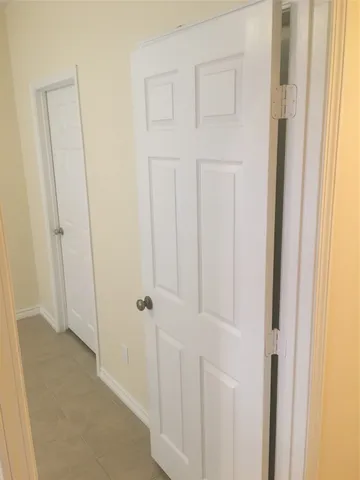 a view of a closet area