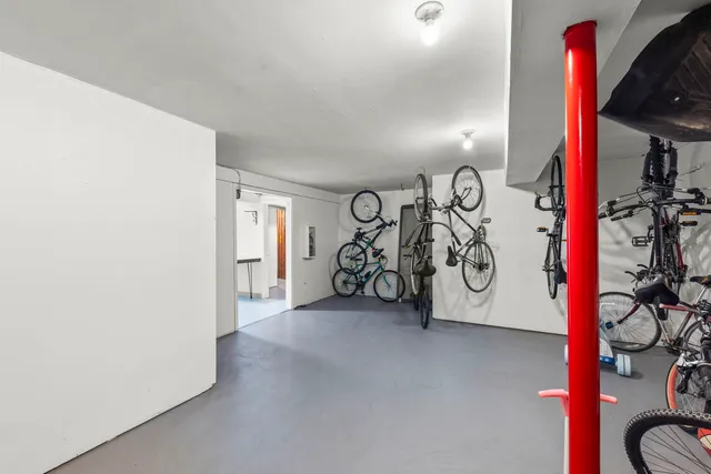 a view of bike storage