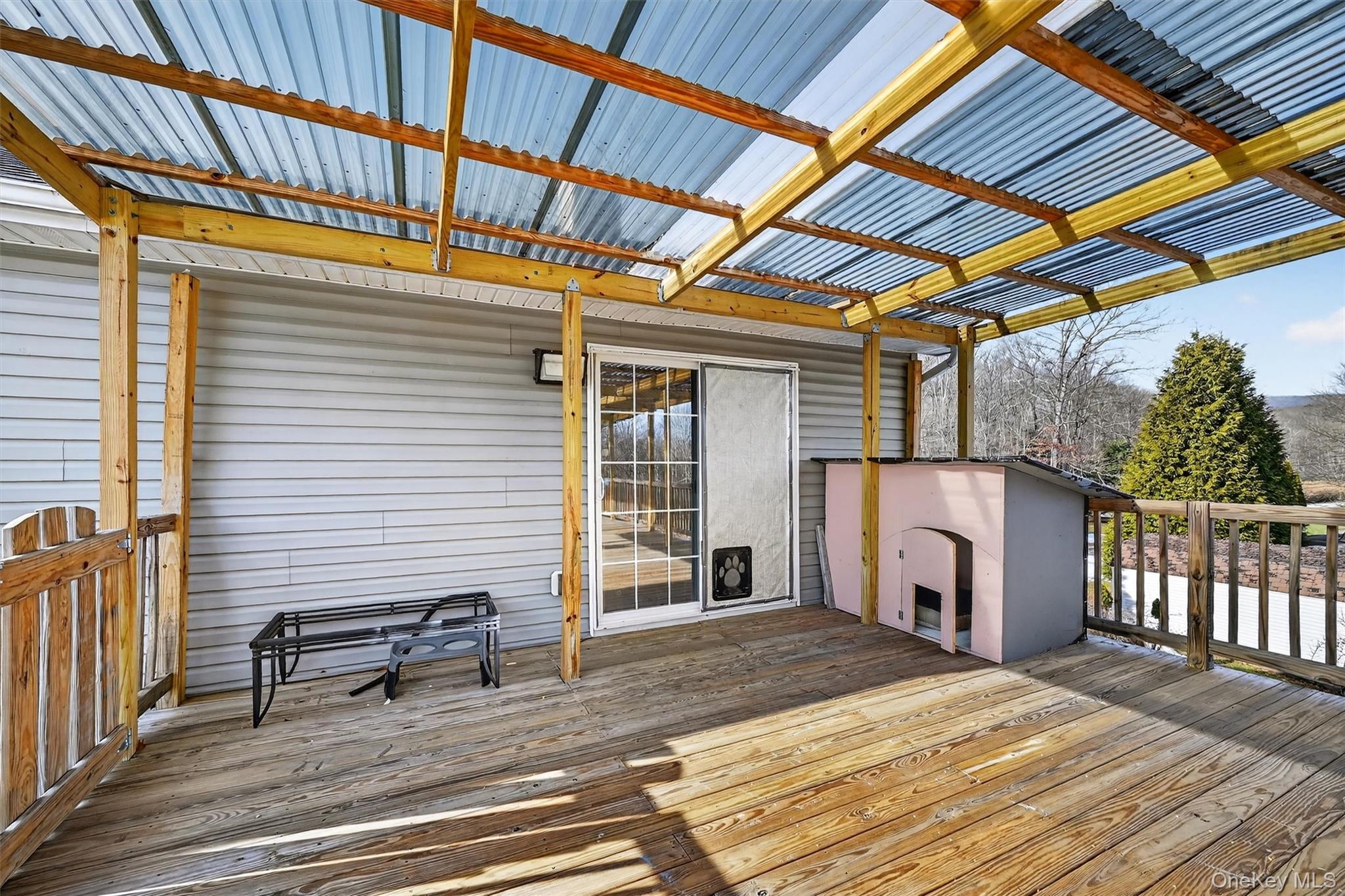 508 Walker Valley Road Pine Bush, NY 12566 - Photo 23 of 26 a view of a house with a barbeque and wooden stairs