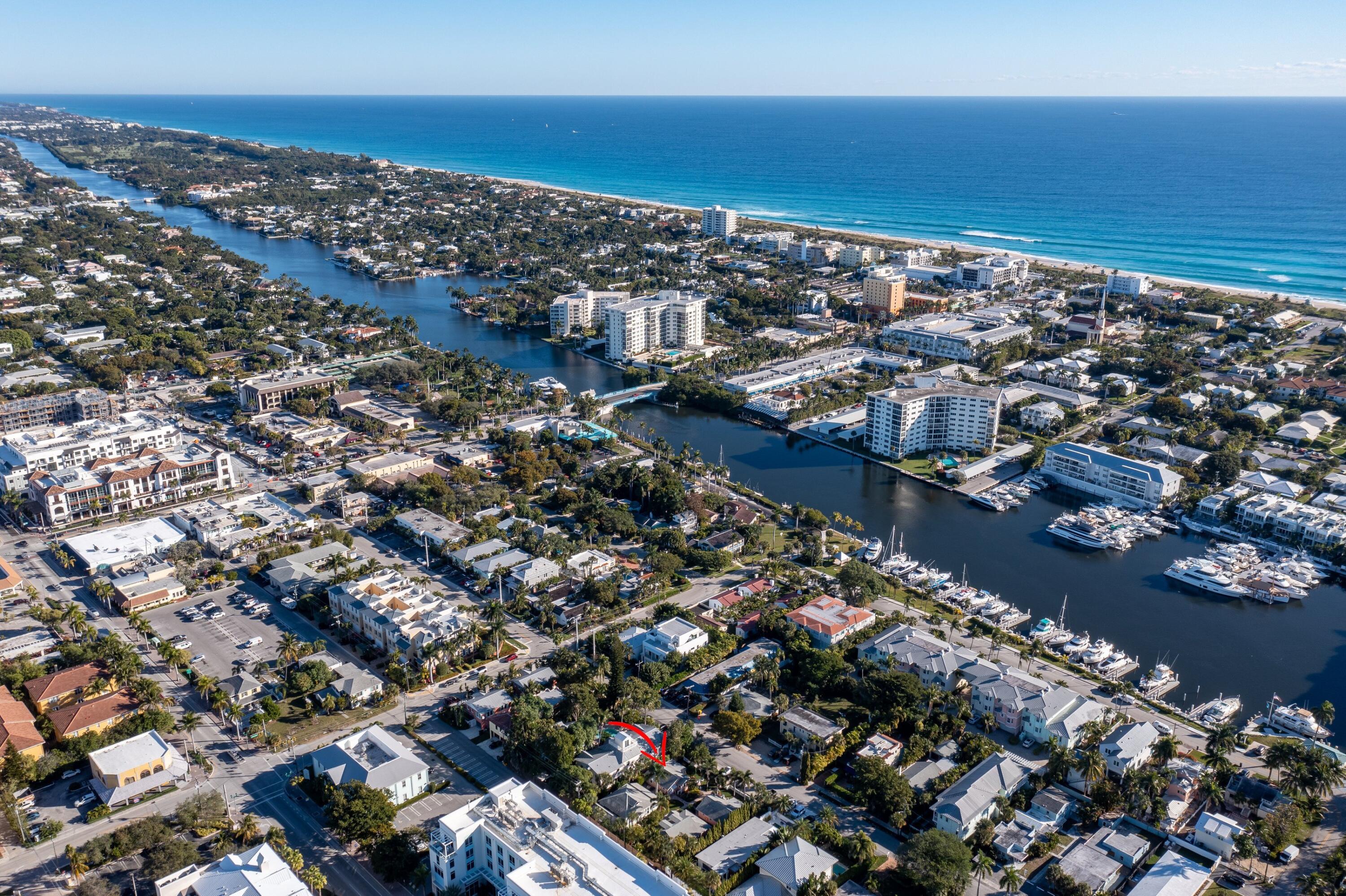 118 Southeast 7th Avenue Delray Beach, FL 33483 - Photo 15 of 17 an aerial view of a city with ocean view