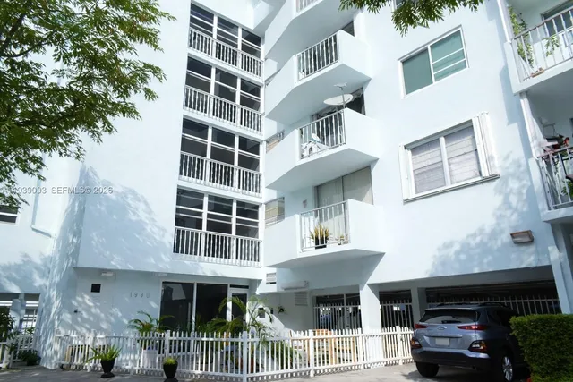 a front view of a building with a window