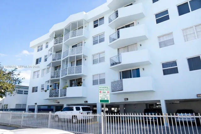 a front view of a building