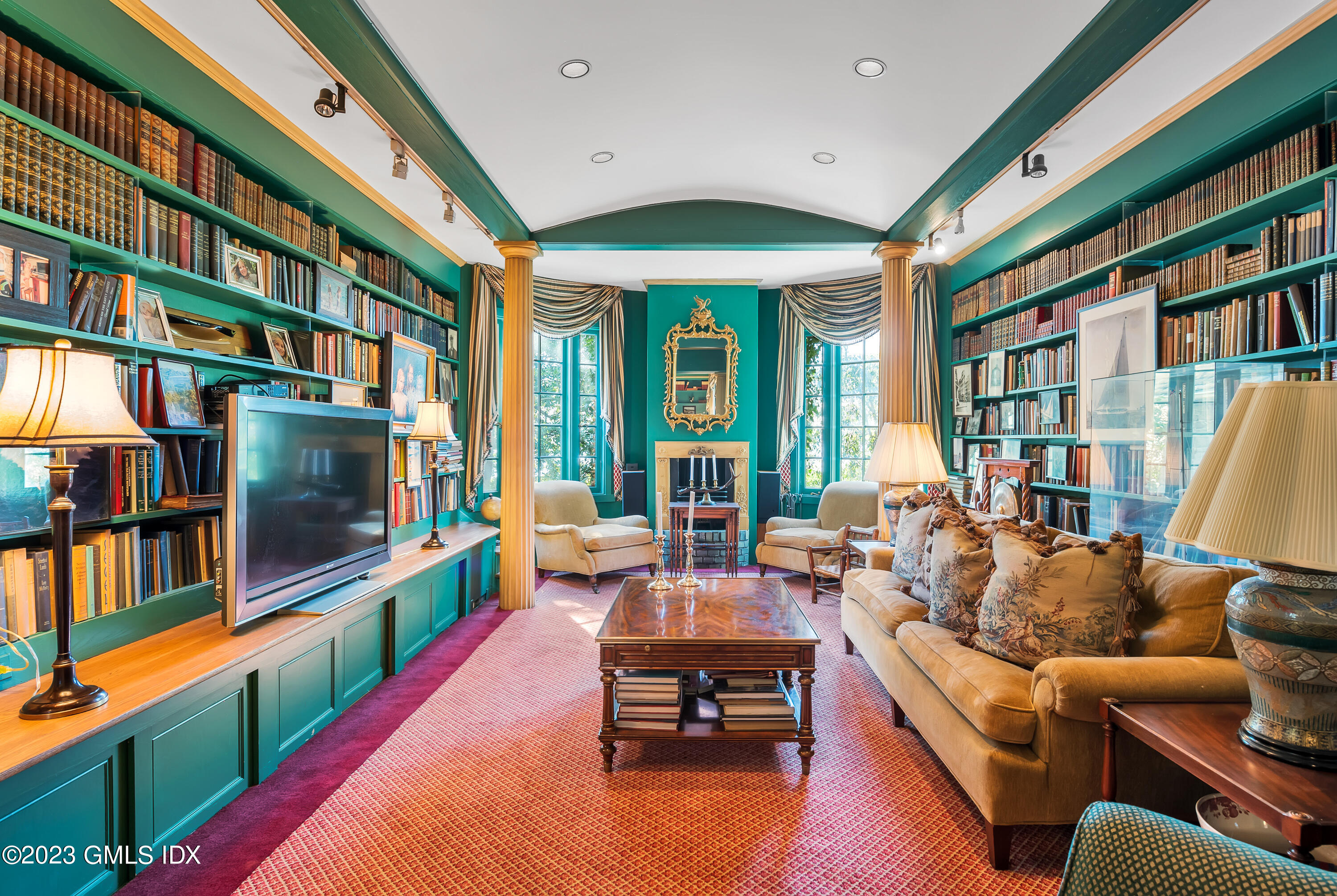 140 Wallacks Drive Stamford, CT 06902 - Photo 7 of 26 a living room with furniture and a flat screen tv