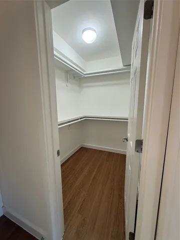 a close view of closet