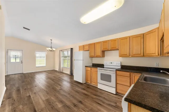 a view of wooden door