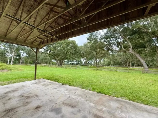 a view of a lake with a houses