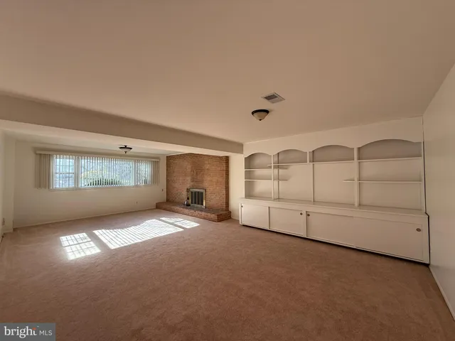 a view of an empty room