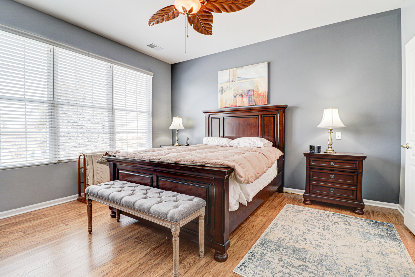13616 Fallow Drive Huntley, IL 60142 - Photo 13 of 21 a bedroom with a bed wooden floor and window