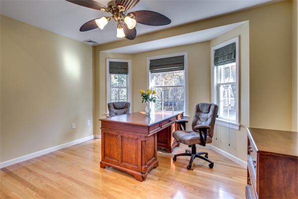 27 A Lawton Road, Unit A Shirley, MA 01464 - Photo 26 of 30 a view of a workspace with furniture and a window