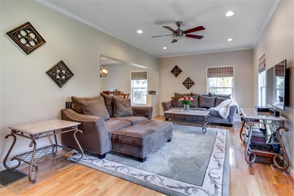 27 A Lawton Road, Unit A Shirley, MA 01464 - Photo 5 of 30 a living room with furniture or couch and a ceiling fan