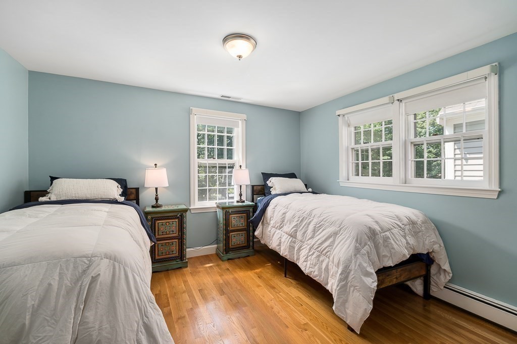 23 Little Pond Road Merrimac, MA 01860 - Photo 23 of 35 a bedroom with a bed and wooden floor