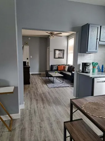 a view of a walk in closet