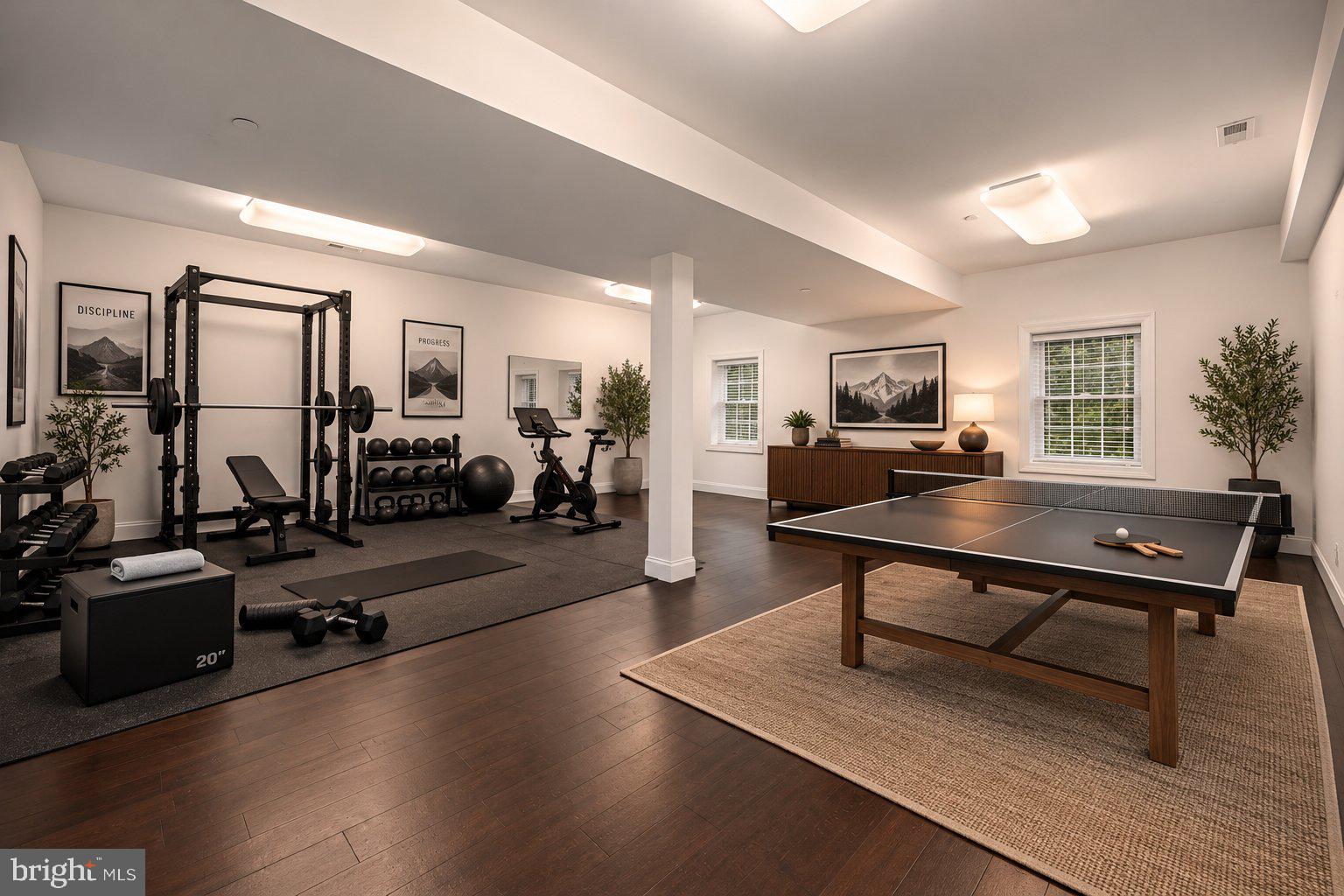1391 Macton Road Street, MD 21154 - Photo 44 of 68 basement gym/rec room virtually staged