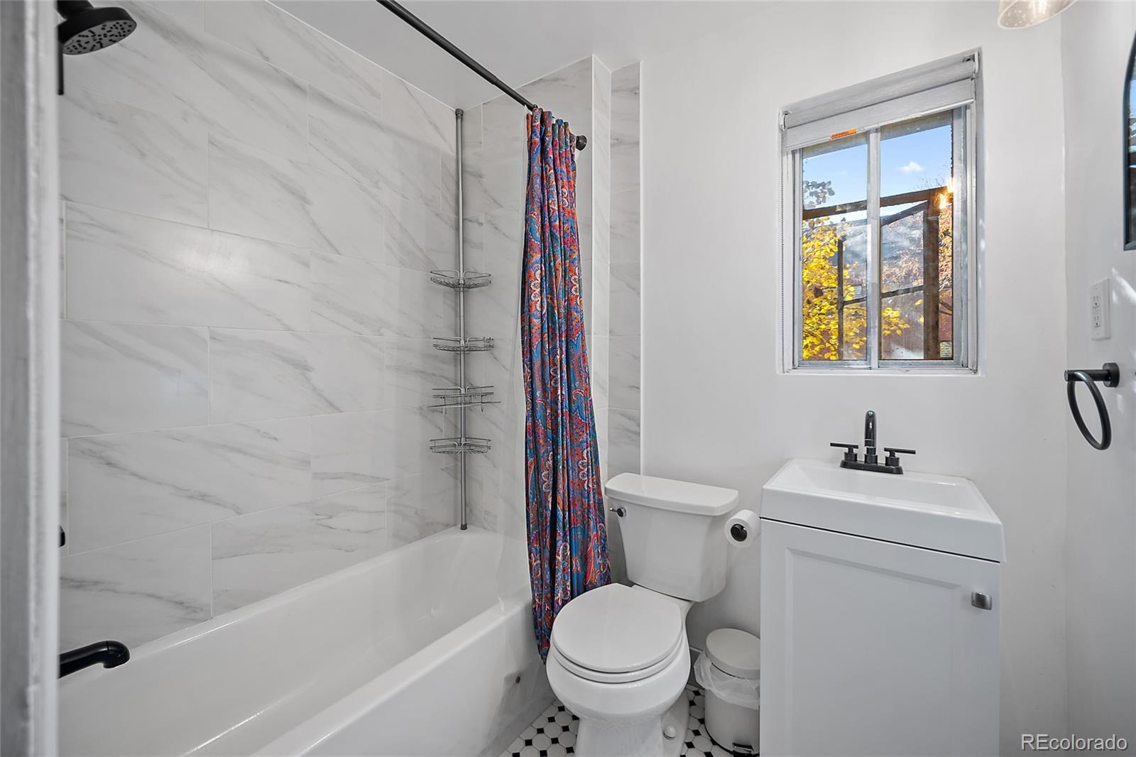 1410 Vine Street, Unit 2 Denver, CO 80206 - Photo 11 of 24 a bathroom with a sink toilet and shower