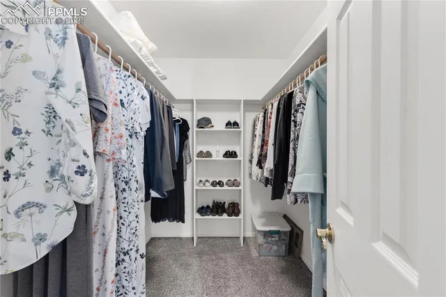 a view of walk in closet