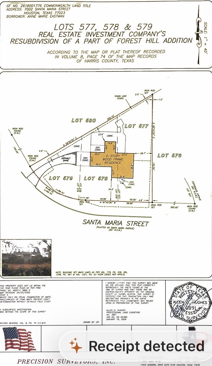 7002 Santa Maria Street Houston, TX 77023 - Photo 4 of 4 house is no longer on the property. Land has been cleared