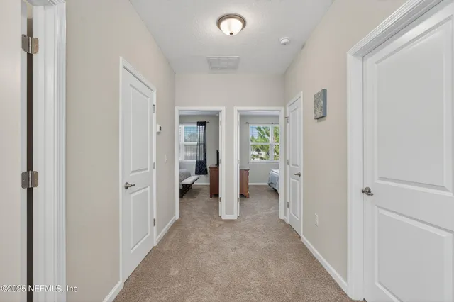 a view of a lake with a city view