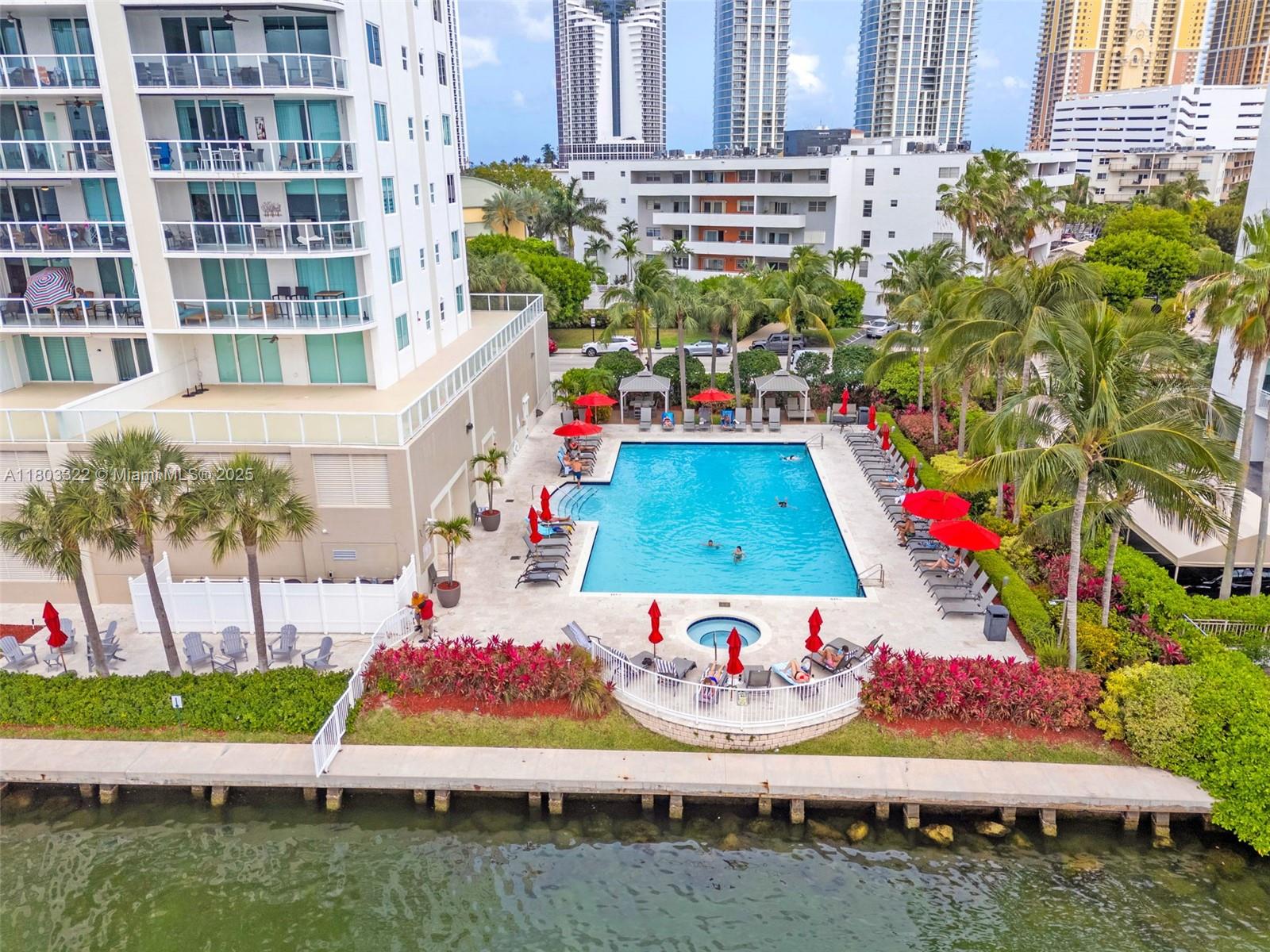 18100 North Bay Road, Unit 404 Sunny Isles Beach, FL 33160 - Photo 33 of 34 a view of outdoor space yard and patio