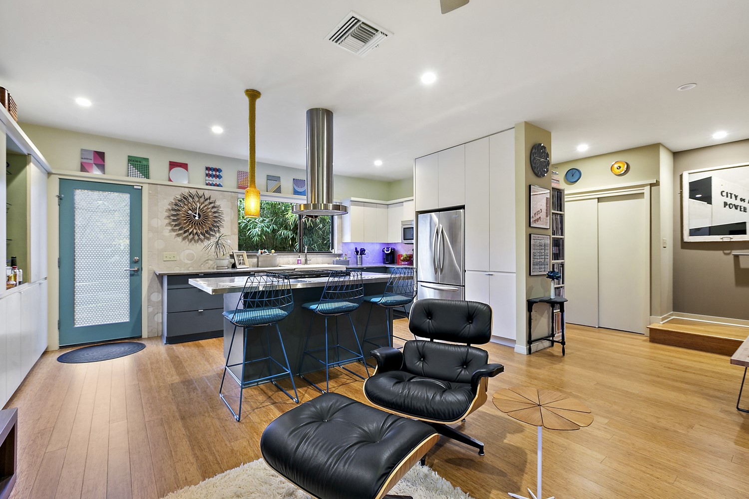 805 Cumberland Road, Unit B Austin, TX 78704 - Photo 37 of 37 Here is another view of the open concept floorplan that also shows you the great built-ins and storage available to this home.