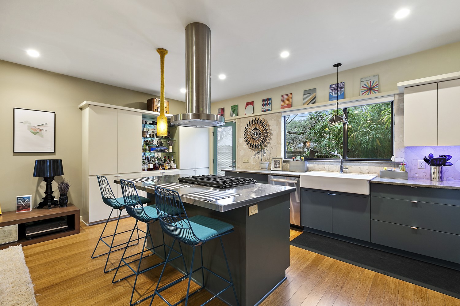 805 Cumberland Road, Unit B Austin, TX 78704 - Photo 12 of 37 Check out this designer kitchen that is filled with artistic touches. I would love to cook here!