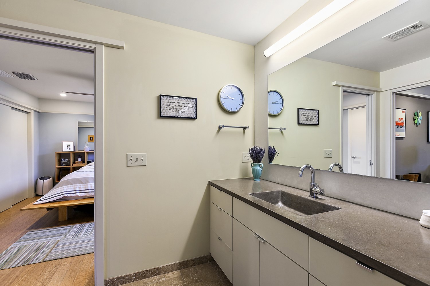 805 Cumberland Road, Unit B Austin, TX 78704 - Photo 25 of 37 Here is another view of the second upstairs bedroom. Both bedrooms are connected to the upstairs, full bathroom.