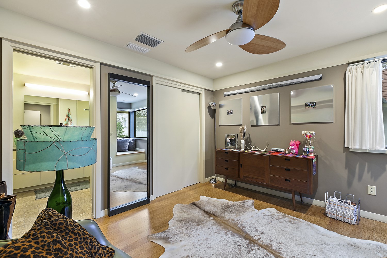 805 Cumberland Road, Unit B Austin, TX 78704 - Photo 28 of 37 Here is another view of the second upstairs bedroom. Both bedrooms are connected to the upstairs, full bathroom.