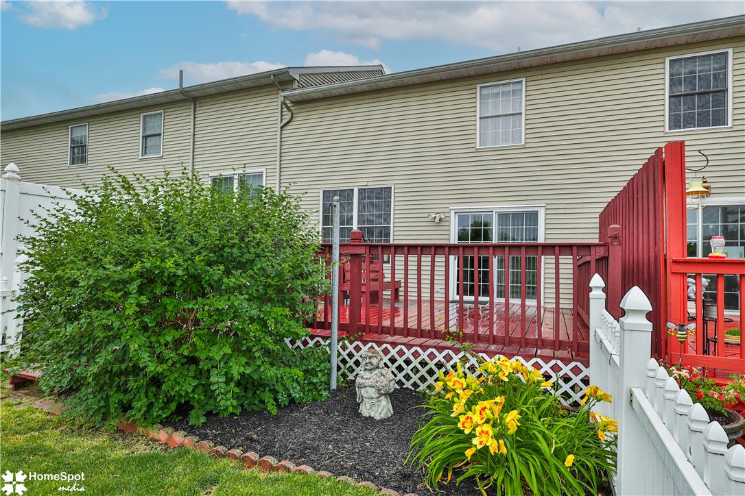 507 Howertown Road Northampton, PA 18067 - Photo 42 of 46 A vibrant red deck provides private outdoor relaxation at this appealing property.