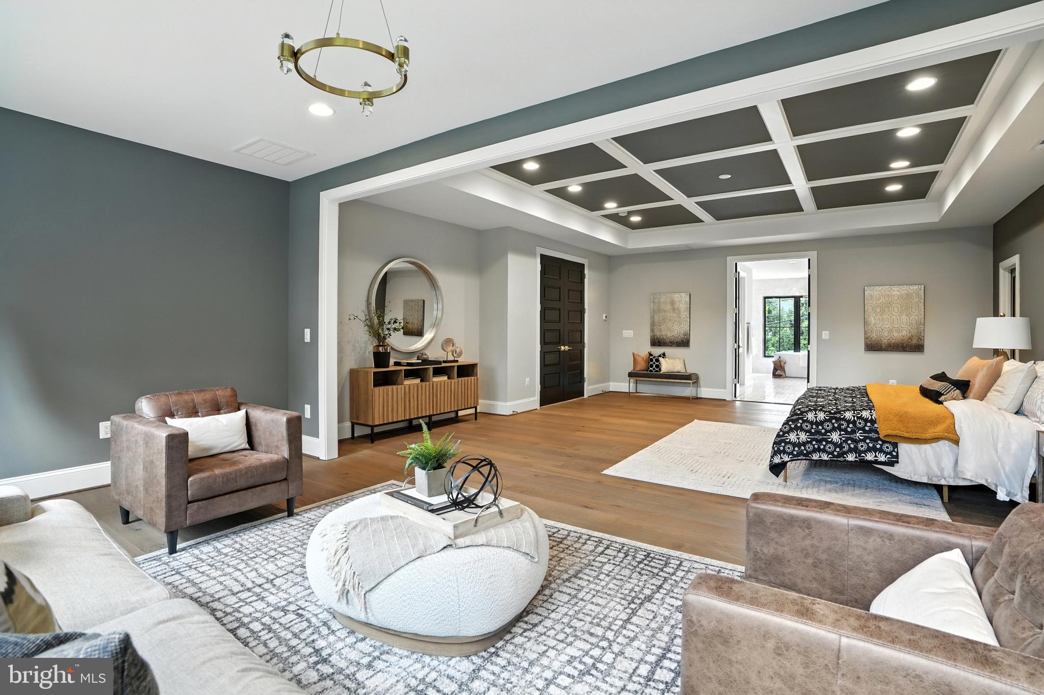 1321 Hunter Mill Road Vienna, VA 22182 - Photo 25 of 92 a living room with furniture kitchen view and a chandelier