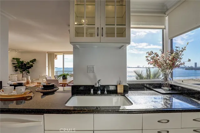 a view of ocean and city