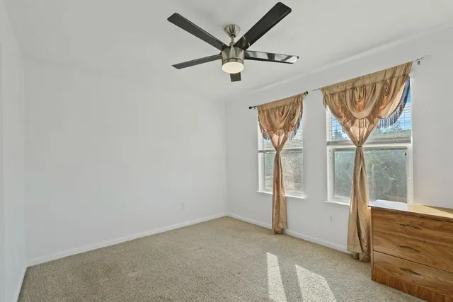 a view of a wooden door