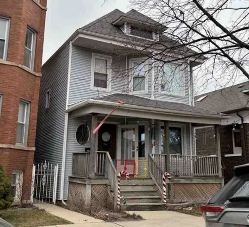 a front view of a house