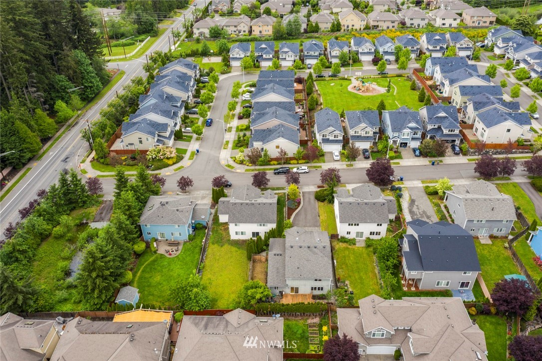 3530 186th Place Southeast Bothell, WA 98012 - Photo 38 of 38 an aerial view of residential houses with outdoor space