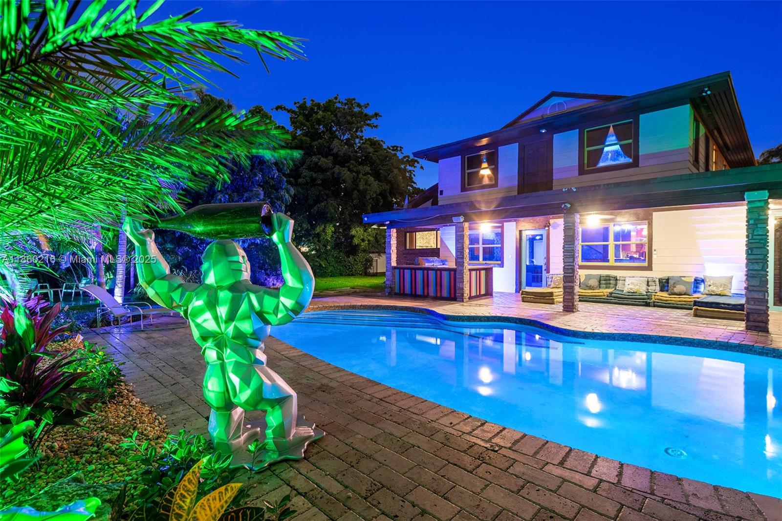 250 Northeast 158th Street Miami, FL 33162 - Photo 74 of 80 a view of a house with a swimming pool