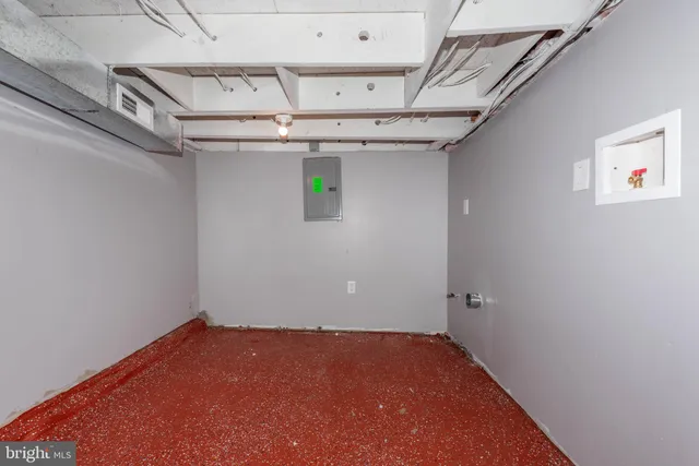 a view of storage and utility room