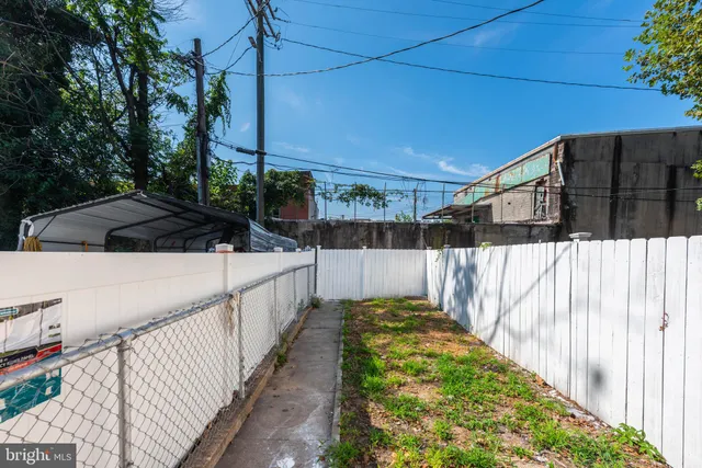 a view of a pathway of a building