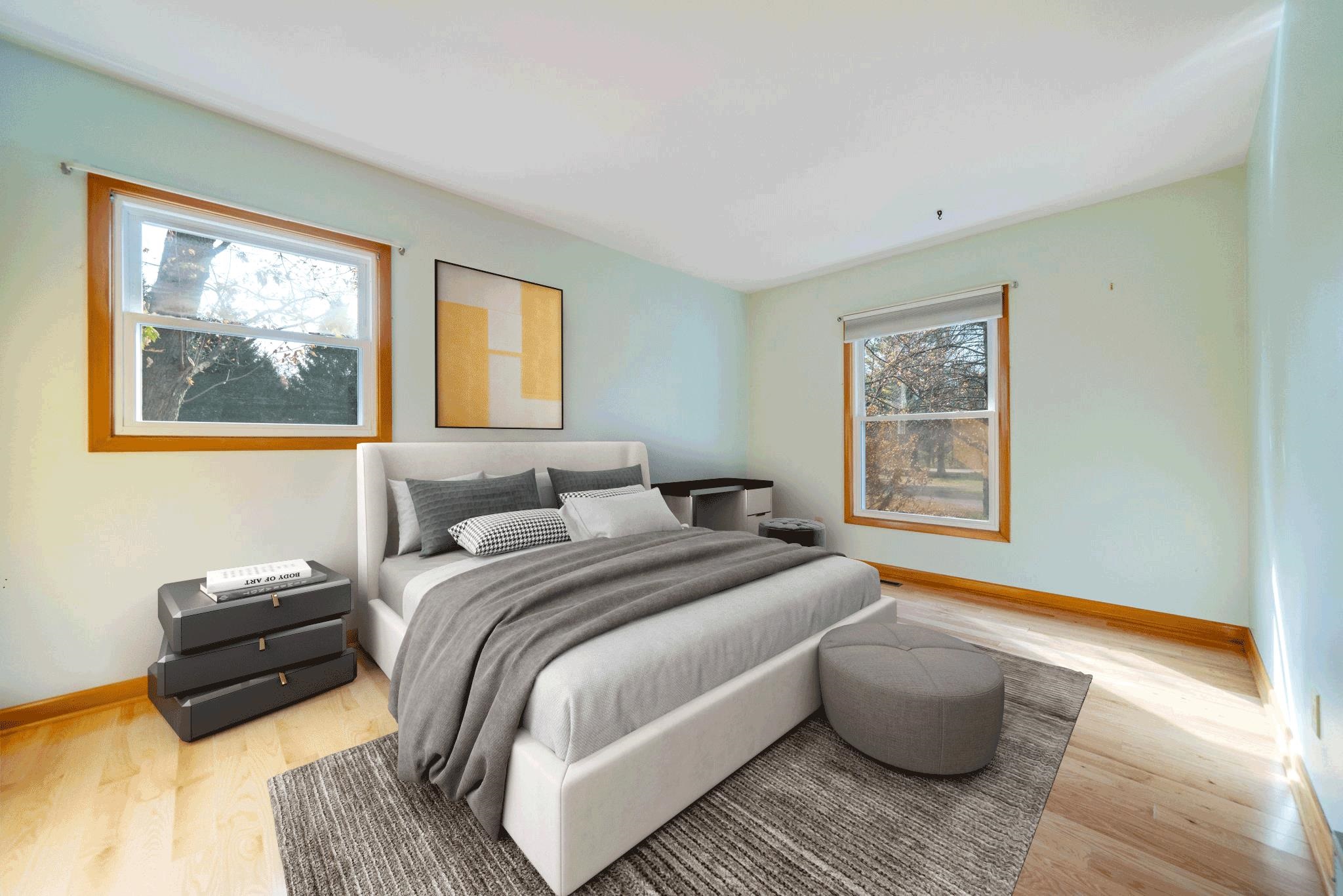 1198 Riverside Road Belvidere, IL 61008 - Photo 14 of 35 a bed room with a bed and a couch