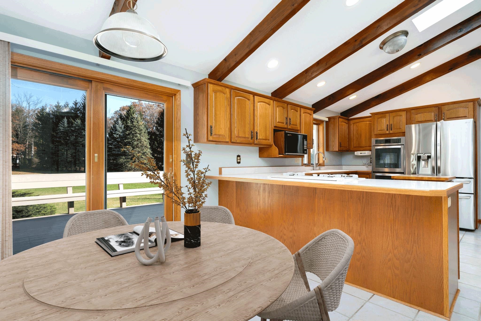 1198 Riverside Road Belvidere, IL 61008 - Photo 7 of 35 a view of a dining room with furniture window and outside view