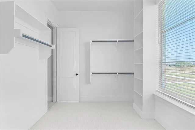 a view of closet area