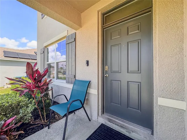 a view of a entryway door of the house
