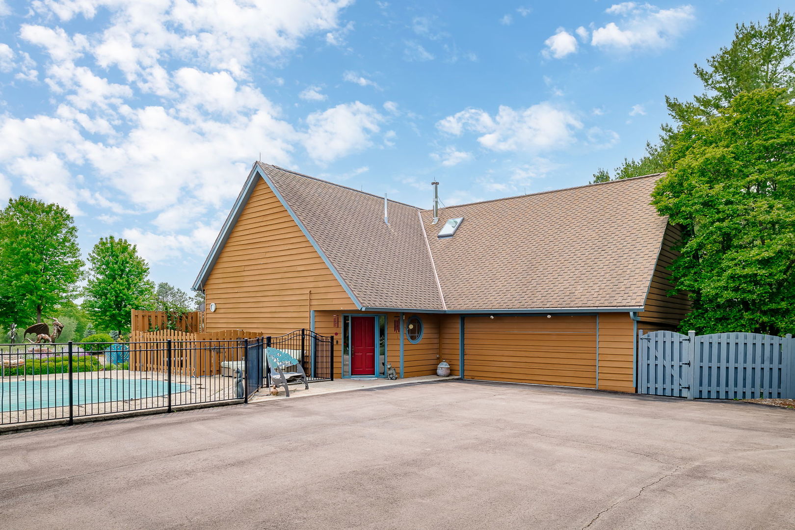 29295 North Callahan Road Wauconda, IL 60084 - Photo 3 of 45 a view of a house with a backyard and a garage