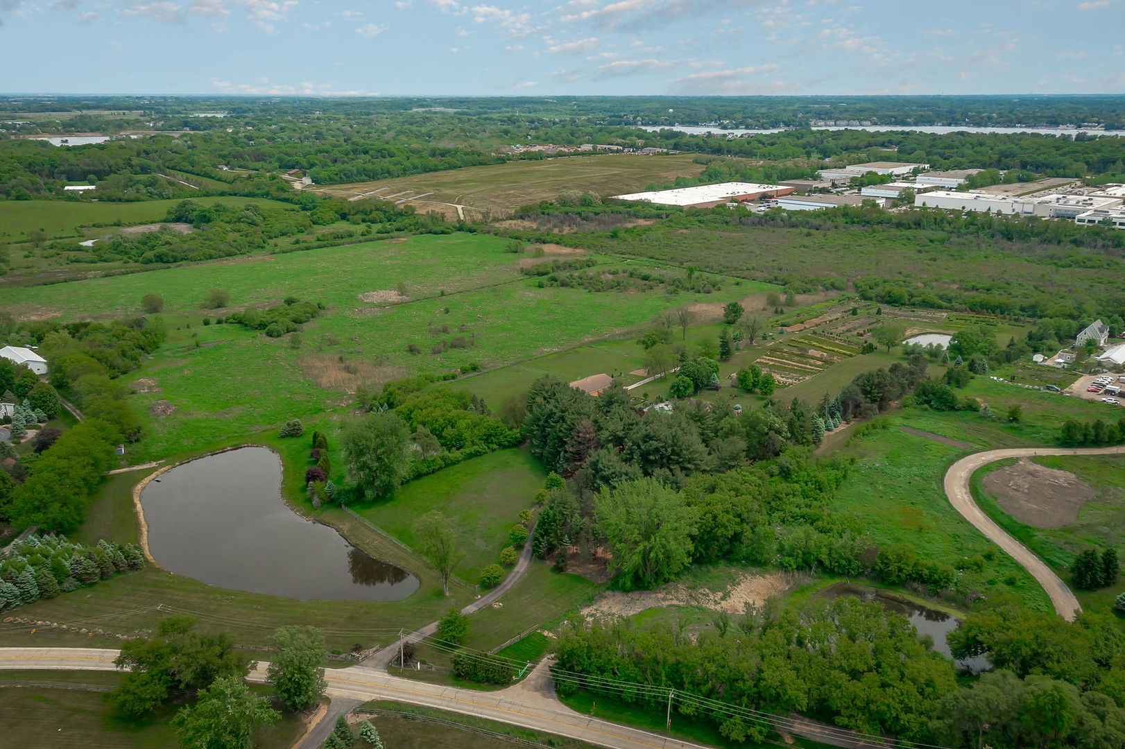 29295 North Callahan Road Wauconda, IL 60084 - Photo 8 of 45 an aerial view of field with trees