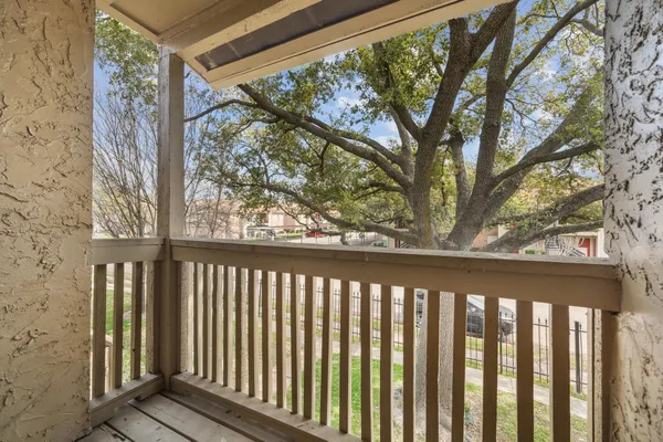 a view of a porch