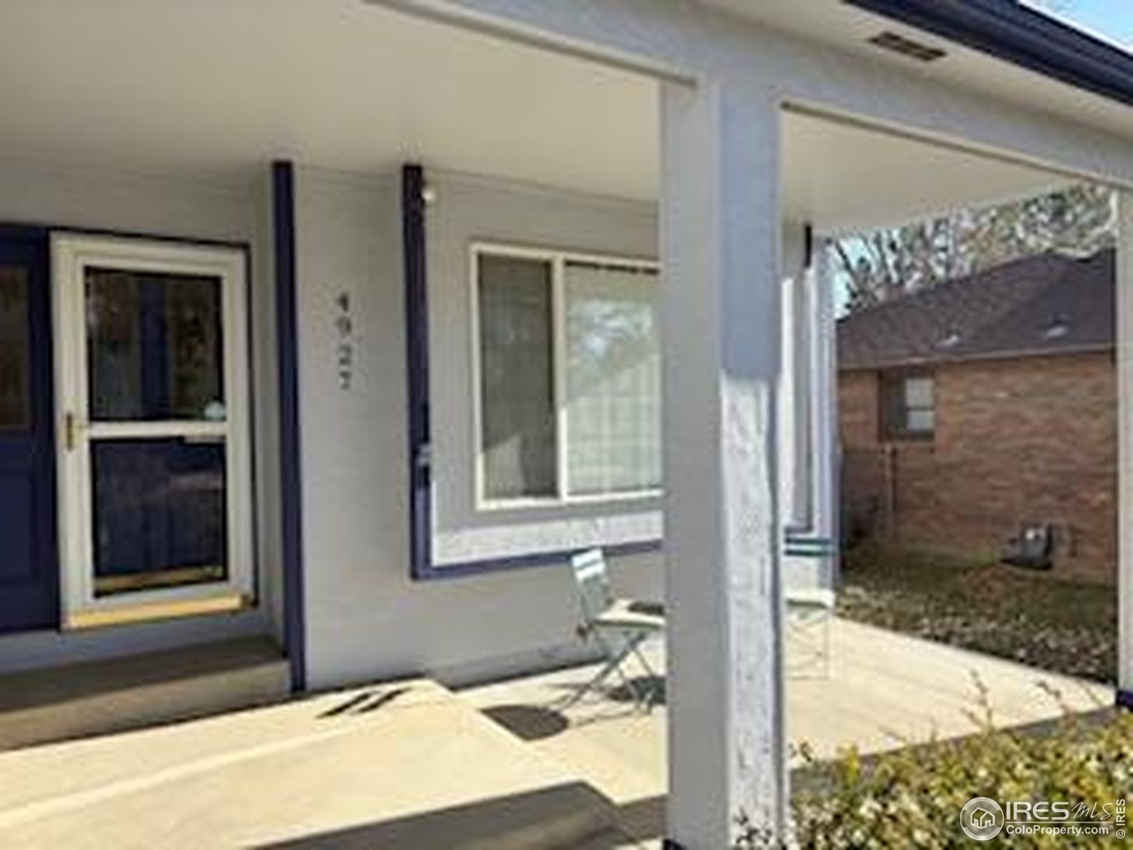 front view of a house with a outdoor space